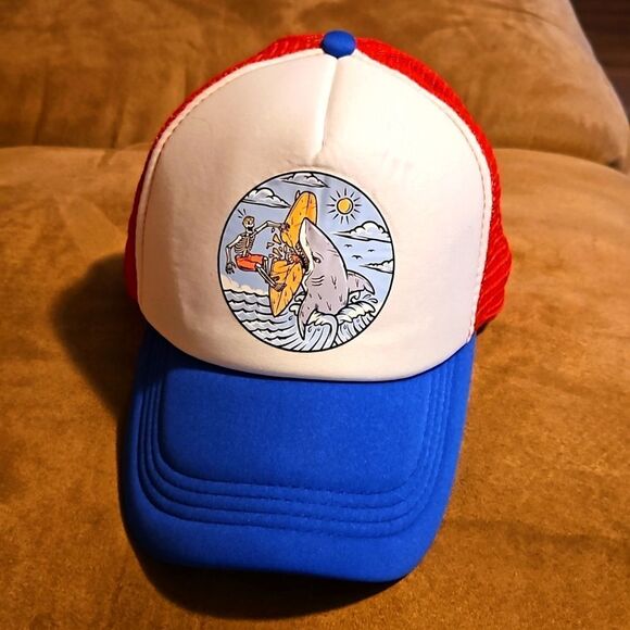New!!!!..Shark biting surf board hat!!! - Picture 3 of 3
